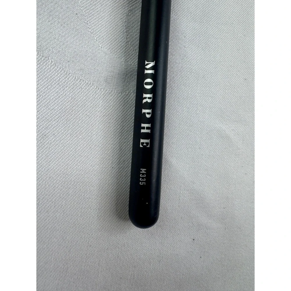 Morphe M335 Chubby Buffer Brush Black Silver Synthetic Concealer Blending Brush